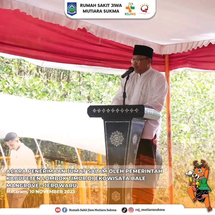 ACARA PENERIMAAN JUMAT SALAM OLEH KABUPATEN LOMBOK TIMUR DI EKOWISATA BALE MANGROVE - JEROWARU